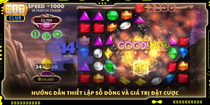 Cách điều chỉnh số dòng và mức cược phù hợp