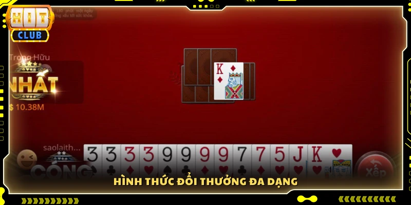 Các cách đổi thưởng phong phú, linh hoạt